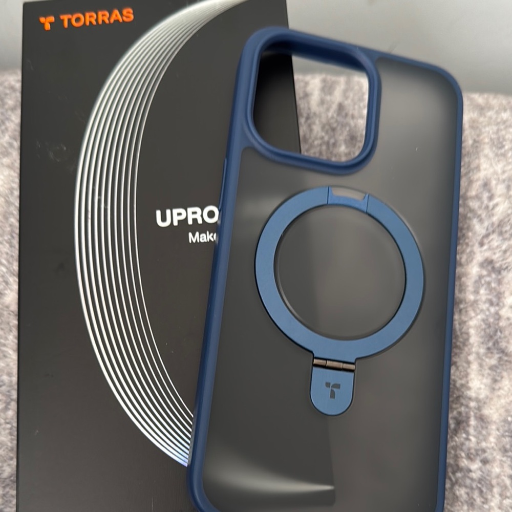 Torras iPhone 15 ProMax Phone Case with Ring Holder/Stand